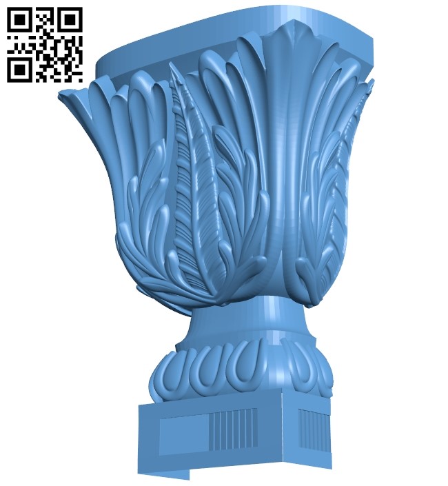 Top of the column A006014 download free stl files 3d model for CNC wood carving