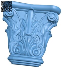 Top of the column A006017 download free stl files 3d model for CNC wood carving