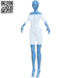 Woman B009190 file obj free download 3D Model for CNC and 3d printer
