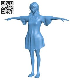 Women hip hop dancer B009096 file obj free download 3D Model for CNC and 3d printer