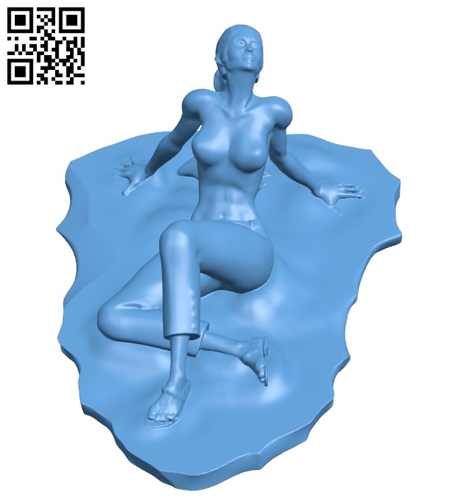 Women on beach B009202 file obj free download 3D Model for CNC and 3d printer