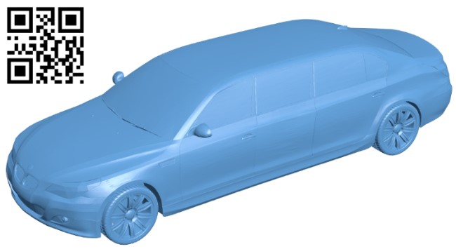 BMW M Limousine - car B009273 file obj free download 3D Model for CNC and 3d printer