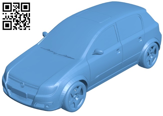 Car opel astra B009360 file obj free download 3D Model for CNC and 3d printer