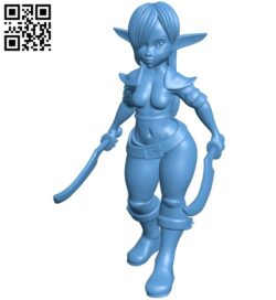 Double Blade Elf B009330 file obj free download 3D Model for CNC and 3d printer