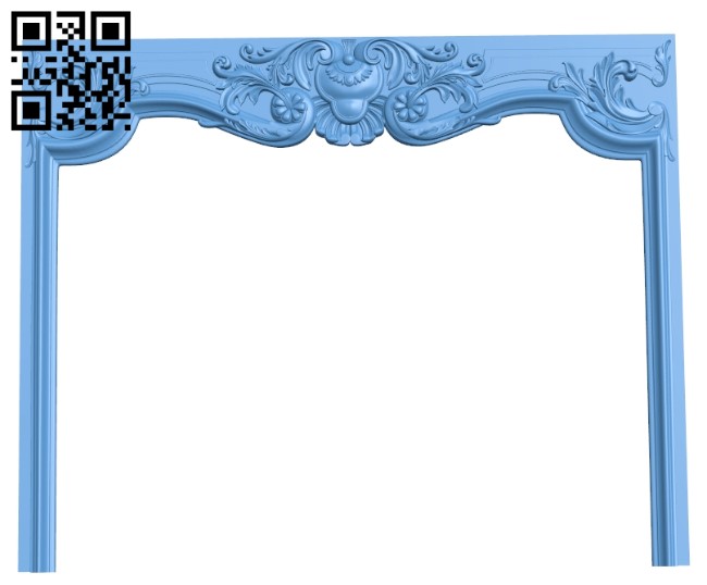 Fireplace door frame A006193 download free stl files 3d model for CNC wood carving