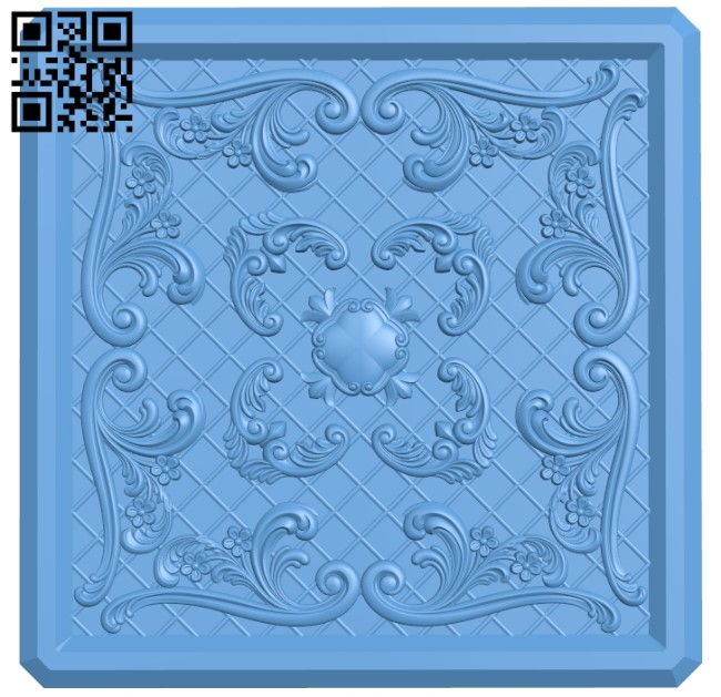 Flat plate pattern A006290 download free stl files 3d model for CNC wood carving