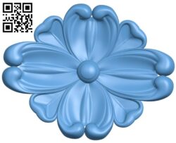 Flower pattern A006262 download free stl files 3d model for CNC wood carving