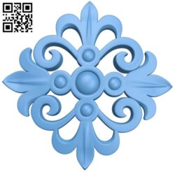 Flower pattern A006265 download free stl files 3d model for CNC wood carving