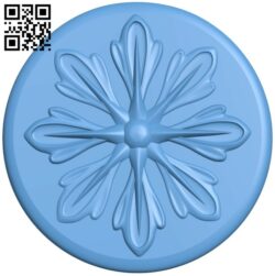 Flower pattern A006266 download free stl files 3d model for CNC wood carving