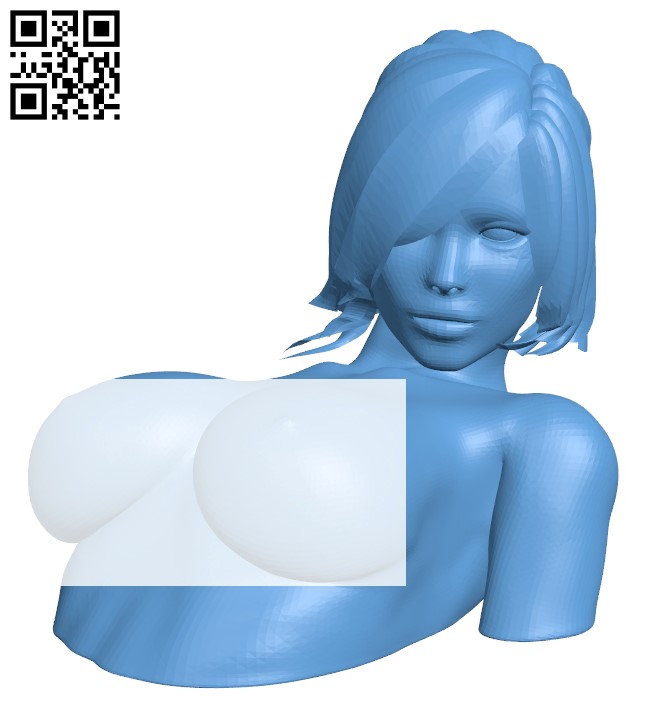 Girl Seductress bust B009353 file obj free download 3D Model for CNC and 3d printer