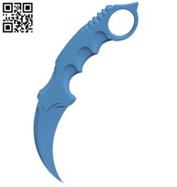 Karambit – sword B009312 file obj free download 3D Model for CNC and 3d printer