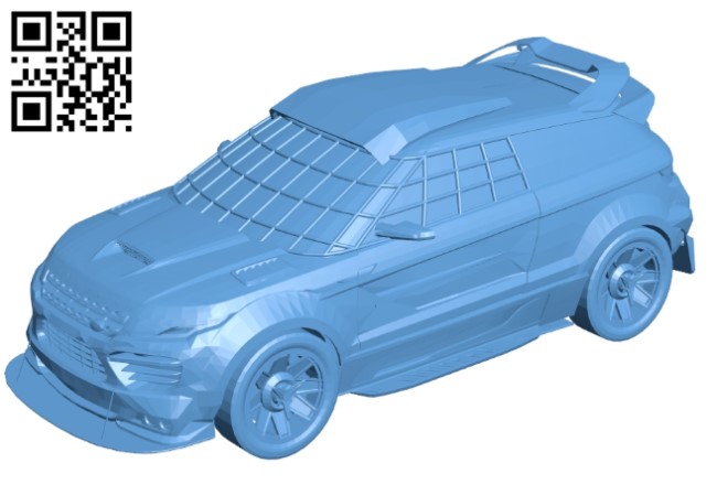 Land rover racer - car B009301 file obj free download 3D Model for CNC and 3d printer