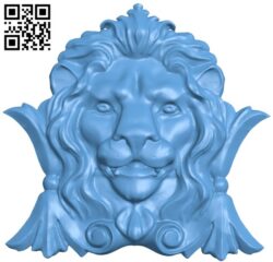 Lion head pattern A006232 download free stl files 3d model for CNC wood carving