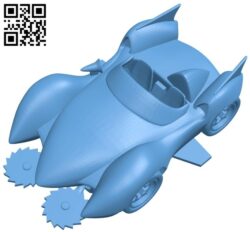 Mach go deformed – car B009313 file obj free download 3D Model for CNC and 3d printer