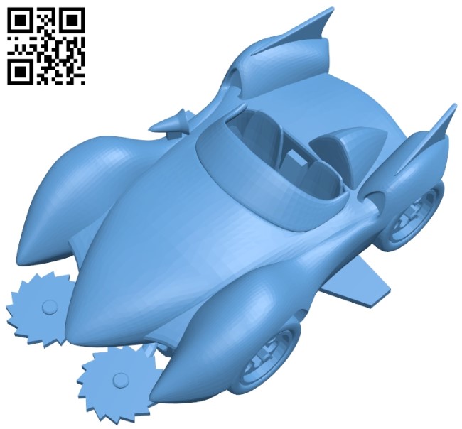 Mach go deformed - car B009313 file obj free download 3D Model for CNC and 3d printer