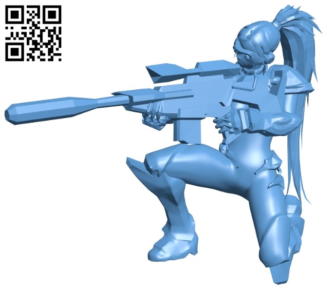 Miss Nova shoot low repaired B009255 file obj free download 3D Model for CNC and 3d printer