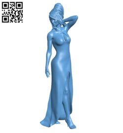 Miss Rebekah B009327 file obj free download 3D Model for CNC and 3d printer