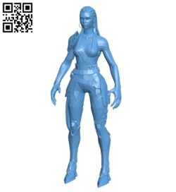 Miss Reyna No Textures B009337 file obj free download 3D Model for CNC and 3d printer