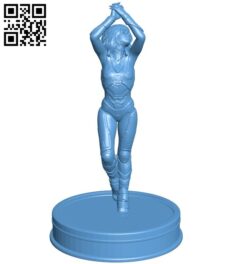 Miss Sci Fi chick B009307 file obj free download 3D Model for CNC and 3d printer