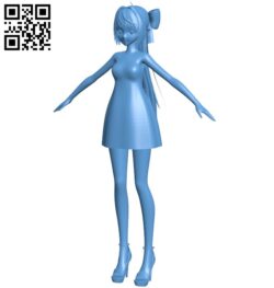 Miss Shiranui flare B009362 file obj free download 3D Model for CNC and 3d printer