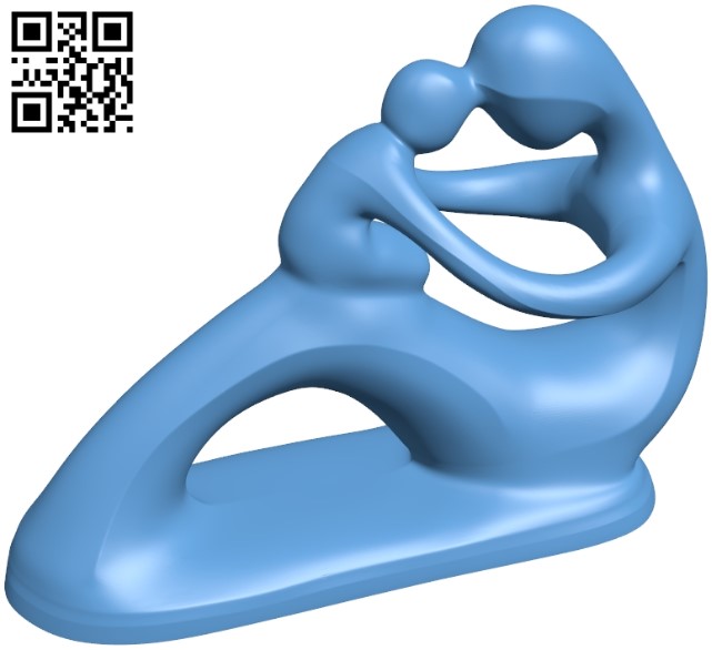 Mother child B009263 file obj free download 3D Model for CNC and 3d printer