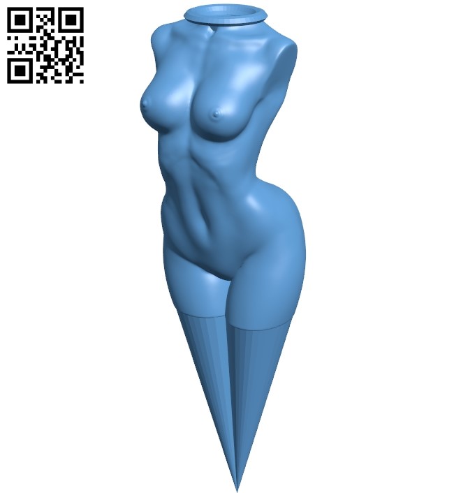 Naked Lady golf tee - women B009233 file obj free download 3D Model for CNC...