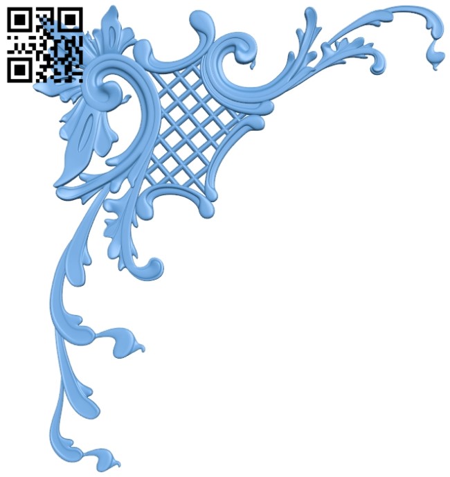 Pattern in the corner A006299 download free stl files 3d model for CNC wood carving