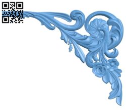 Pattern in the corner A006306 download free stl files 3d model for CNC wood carving