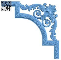 Pattern in the corner A006308 download free stl files 3d model for CNC wood carving