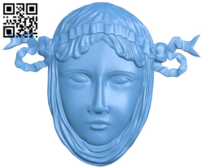 Pattern of human face A006226 download free stl files 3d model for CNC wood carving