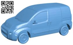 Peugeot truck B009344 file obj free download 3D Model for CNC and 3d printer