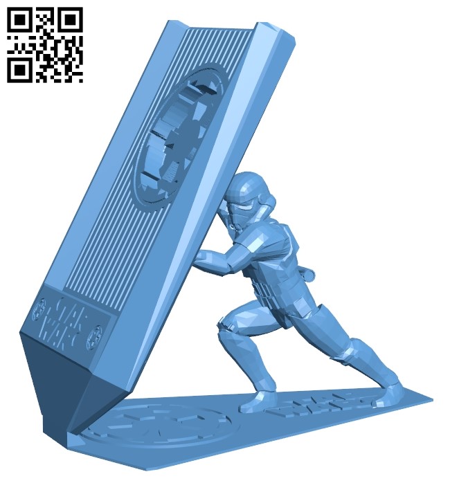 Phone holder - smartphone B009223 file obj free download 3D Model for CNC and 3d printer