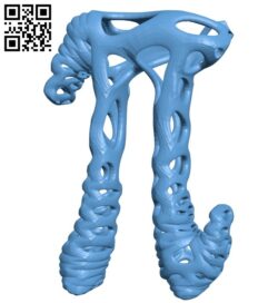 Pi voronoi style B009232 file obj free download 3D Model for CNC and 3d printer