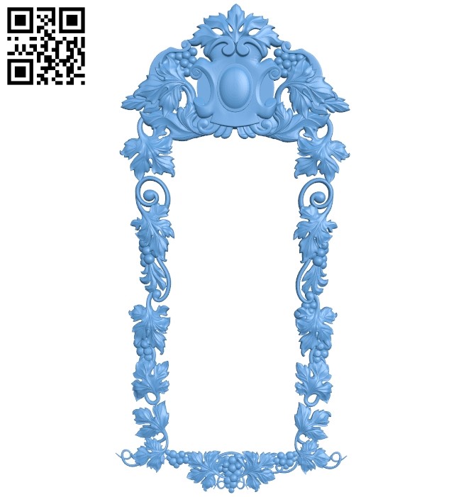 Picture frame or mirror A006200 download free stl files 3d model for CNC wood carving