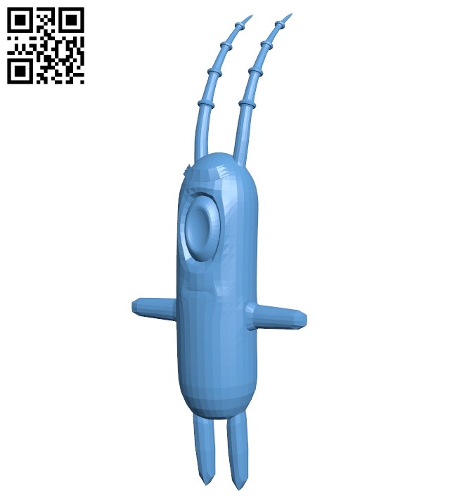 Plankton B009278 file obj free download 3D Model for CNC and 3d printer