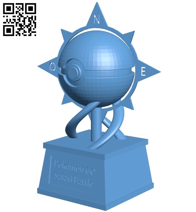 Poke ball cup - pokemon B009287 file obj free download 3D Model for CNC and 3d printer