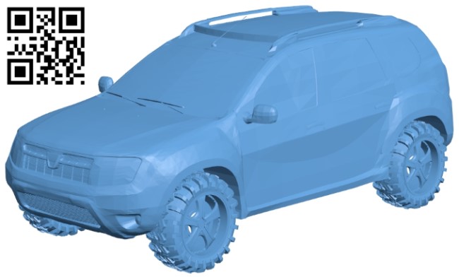 Powerful SUV - car B009303 file obj free download 3D Model for CNC and 3d printer