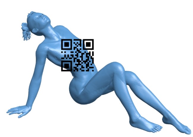 Punky Lean - women B009317 file obj free download 3D Model for CNC and 3d printer