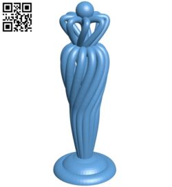 Queen – chess B009246 file obj free download 3D Model for CNC and 3d printer