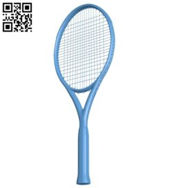 Racket tennis B009374 file obj free download 3D Model for CNC and 3d printer