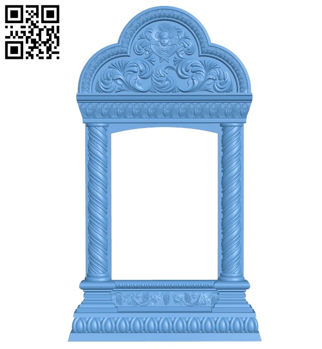 Religious picture frames or mirrors A006217 download free stl files 3d model for CNC wood carving