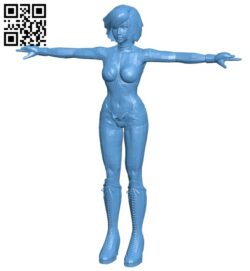 Rocker lady women B009355 file obj free download 3D Model for CNC and 3d printer