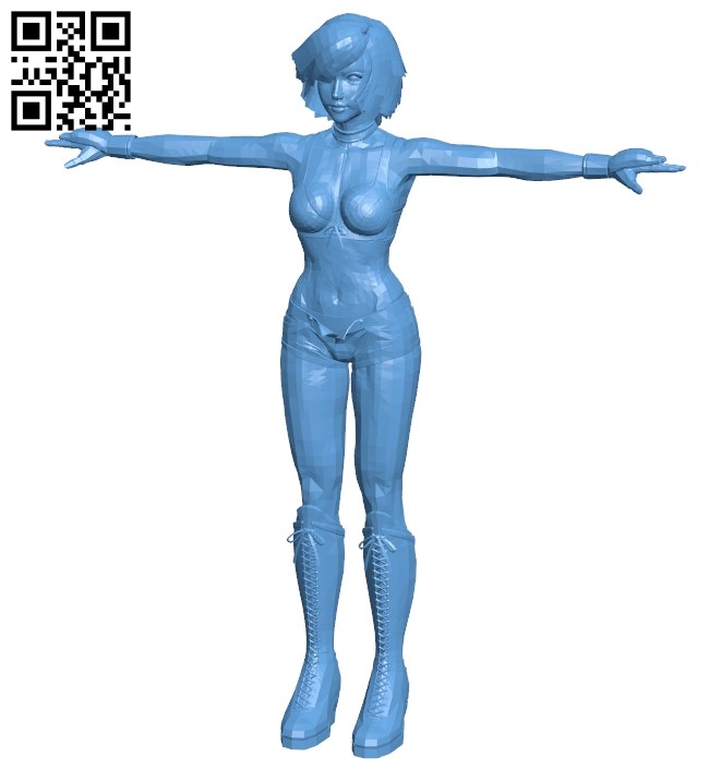 Rocker lady women B009355 file obj free download 3D Model for CNC and 3d printer