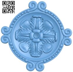 Round plate pattern A006249 download free stl files 3d model for CNC wood carving