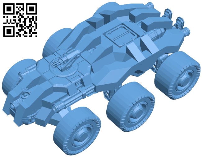 Rumbler - tank B009258 file obj free download 3D Model for CNC and 3d printer