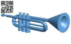 Sam trumpet B009345 file obj free download 3D Model for CNC and 3d printer