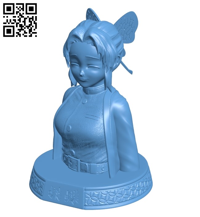 Shinobu kochou - women B009316 file obj free download 3D Model for CNC and 3d printer