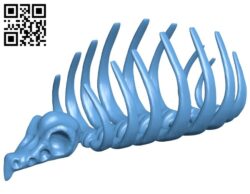 Skull and bones B009331 file obj free download 3D Model for CNC and 3d printer