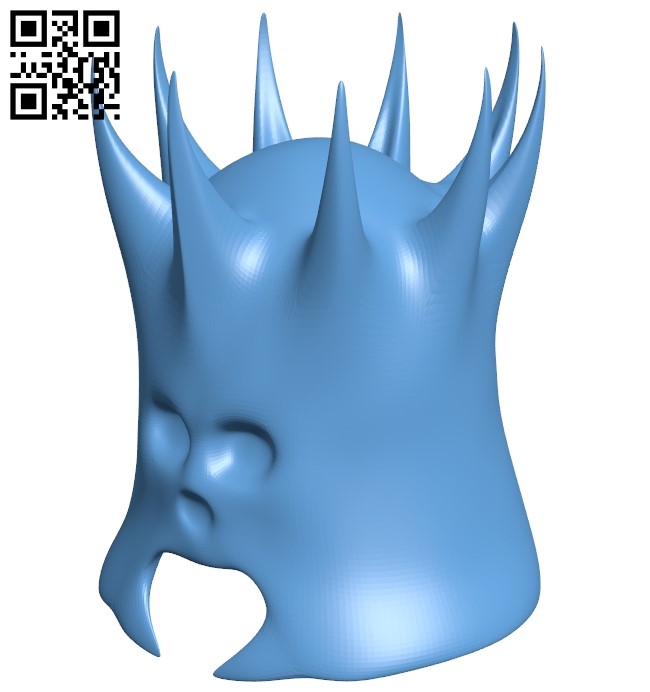 Skull helmet B009359 file obj free download 3D Model for CNC and 3d printer