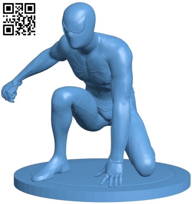 Spiderman - superhero B009265 file obj free download 3D Model for CNC and 3d printer